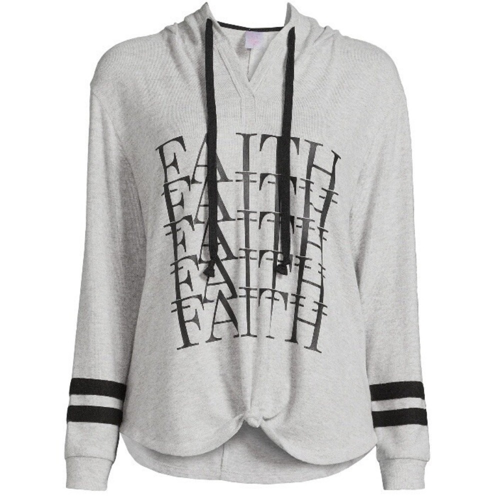 No Boundaries Juniors Girls Color Block Hoodie XXL 19 New with Tags Gray Black